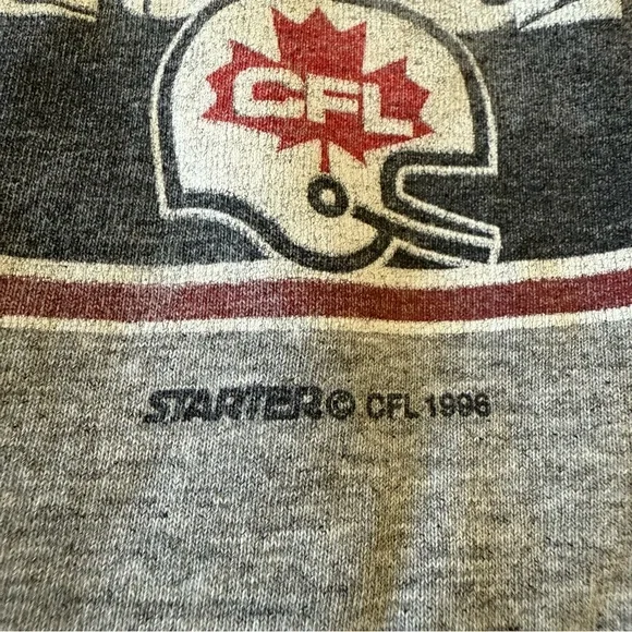 Vintage Single Stage 1996 STARTER t shirt Football Radically Canadian CFL Large - Picture 5 of 10